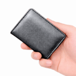 WAGLOK Korean Style Compact PU Leather Wallet for Men & Women – Black (3758427)