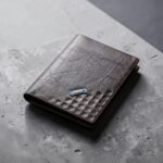 Balebaily Square Pattern Bifold Wallet | Compact PU Wallet for Men & Women
